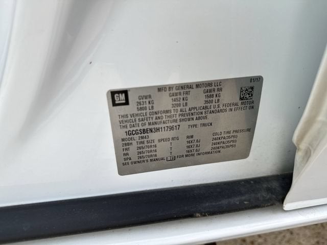 2017 Chevrolet Colorado 2WD WT
