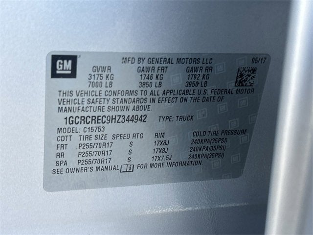 2017 Chevrolet Silverado 1500 LT