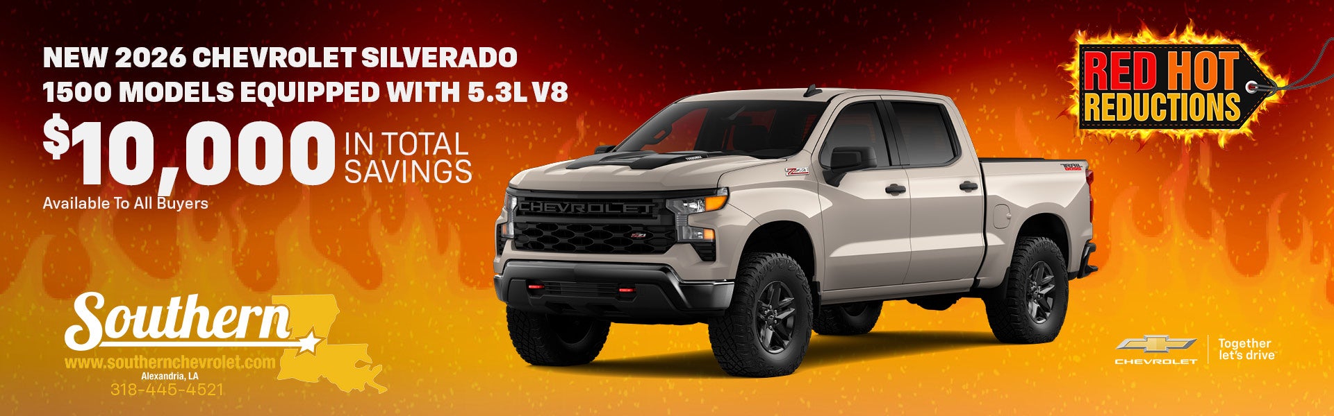 New 2026 Chevrolet Silverado 1500 Models Equipped With 5.3L 
