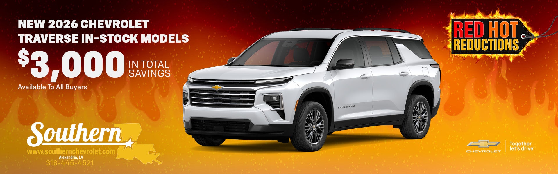 New 2026 Chevrolet Traverse In-Stock Models