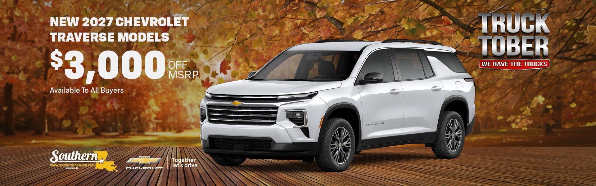New 2027 Chevrolet Traverse Models