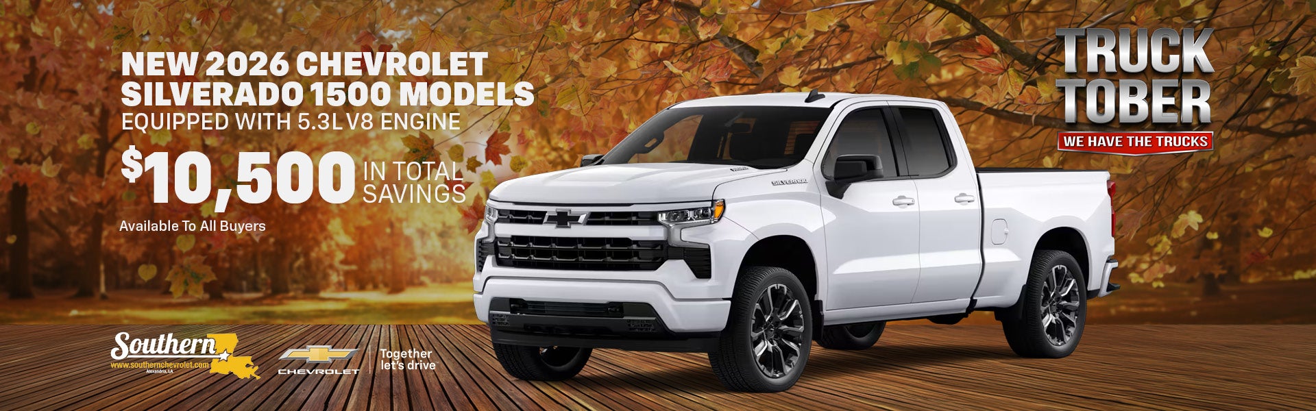 New 2026 Chevrolet Silverado 1500 Models Equipped With 5.3L 
